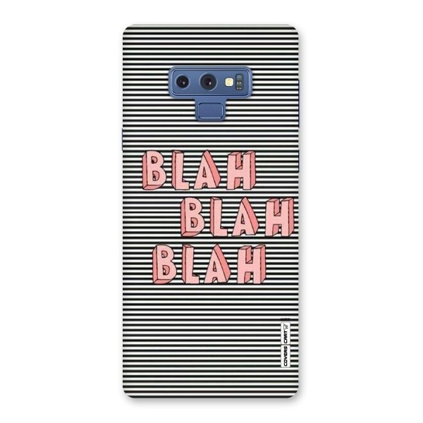 Blah Stripes Back Case for Galaxy Note 9