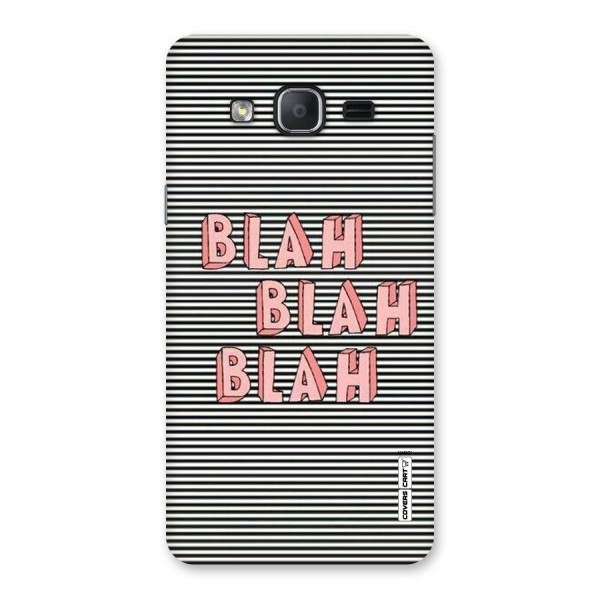 Blah Stripes Back Case for Galaxy On7 Pro
