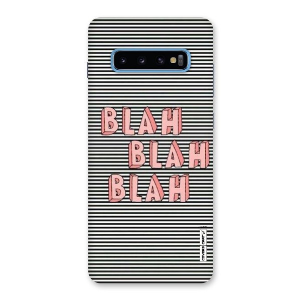 Blah Stripes Back Case for Galaxy S10 Plus