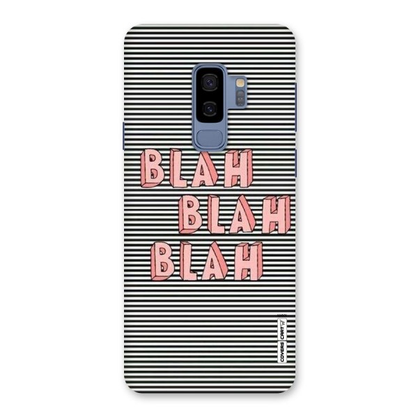 Blah Stripes Back Case for Galaxy S9 Plus