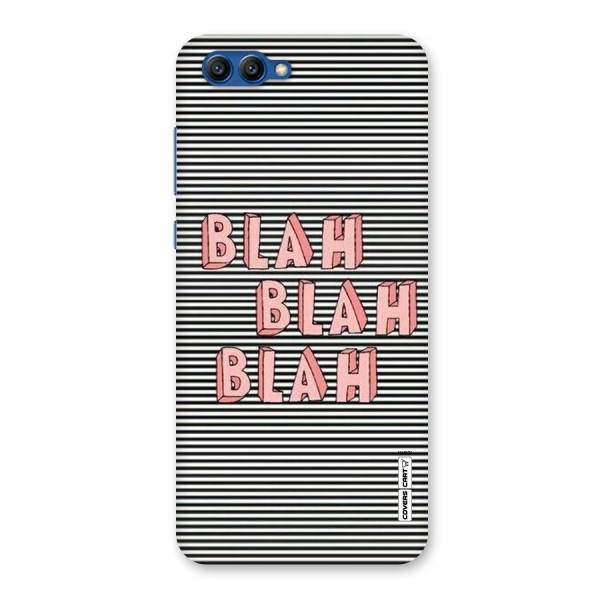 Blah Stripes Back Case for Honor View 10