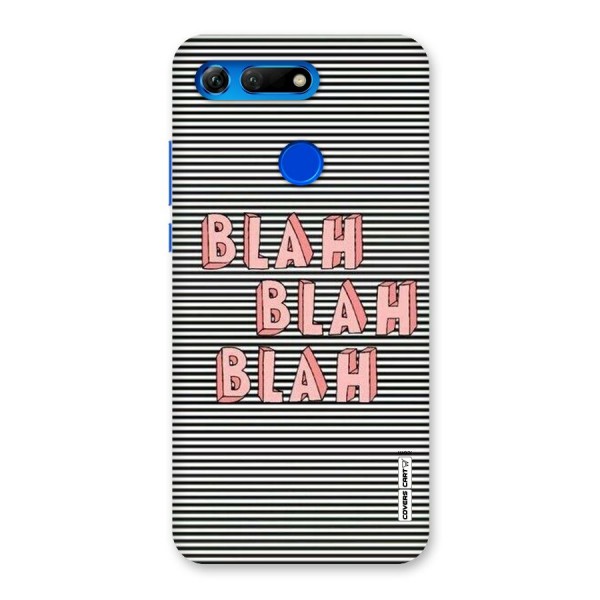 Blah Stripes Back Case for Honor View 20