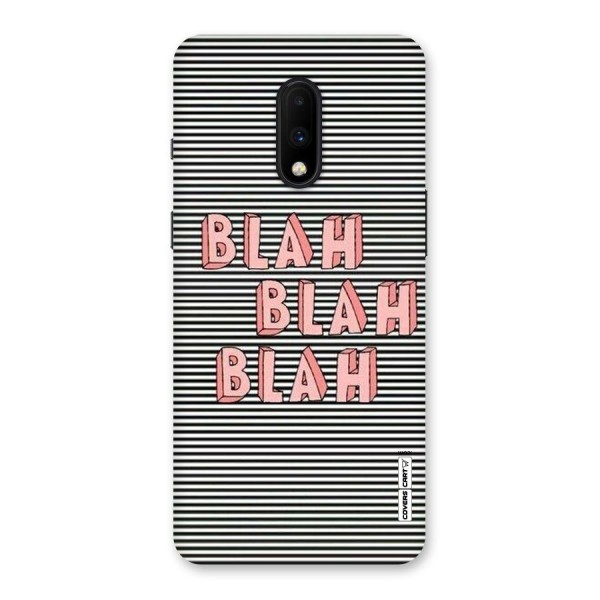 Blah Stripes Back Case for OnePlus 7