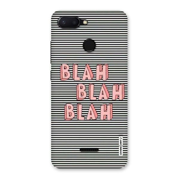 Blah Stripes Back Case for Redmi 6