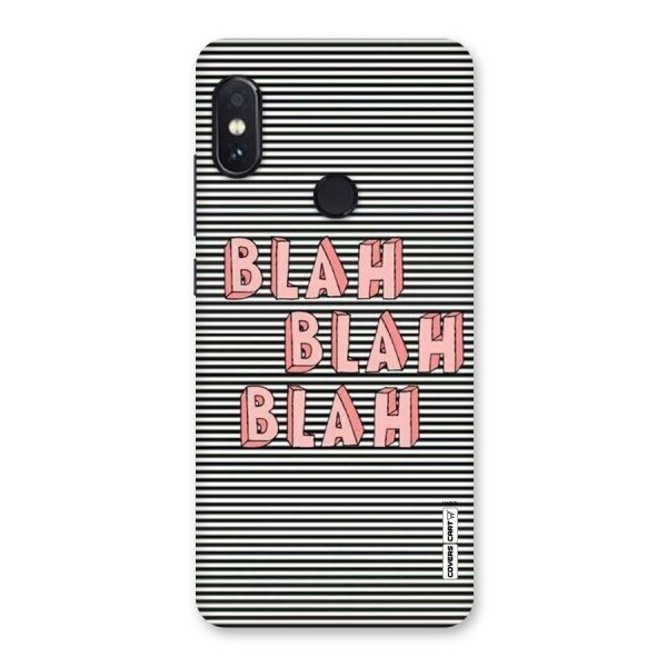 Blah Stripes Back Case for Redmi Note 5 Pro