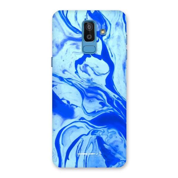 Blaze Blue Marble Texture Back Case for Galaxy On8 (2018)