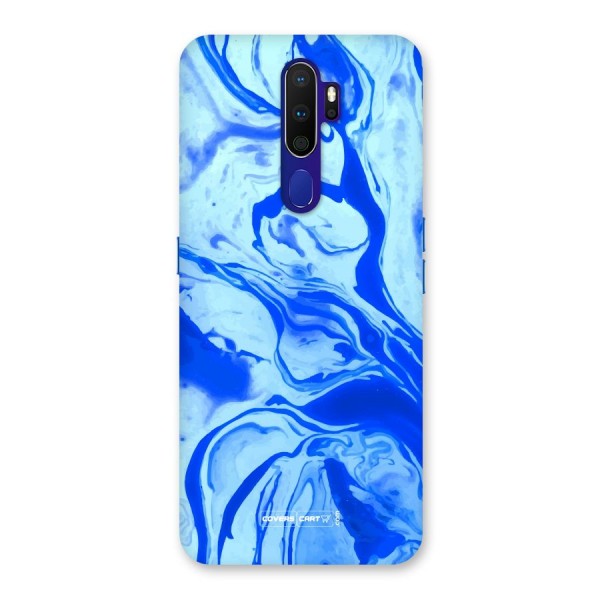 Blaze Blue Marble Texture Back Case for Oppo A9 (2020)