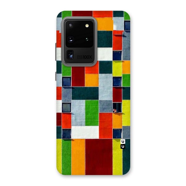 Block Color Design Back Case for Galaxy S20 Ultra