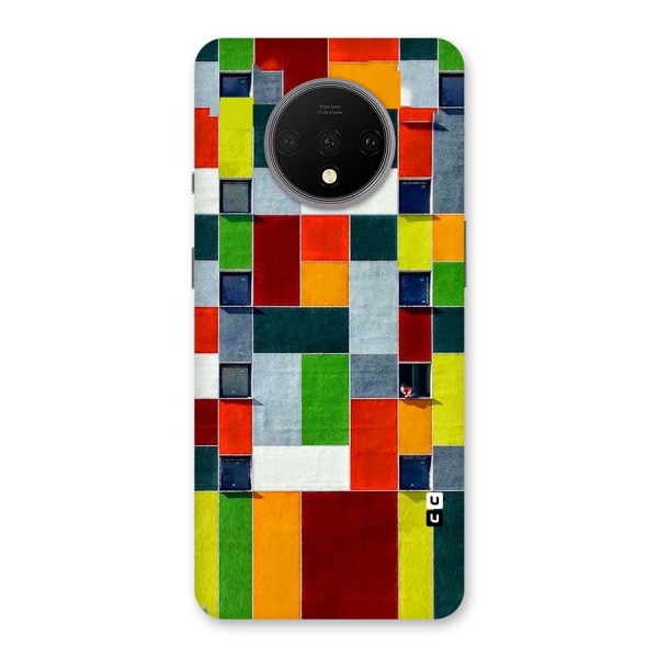 Block Color Design Back Case for OnePlus 7T