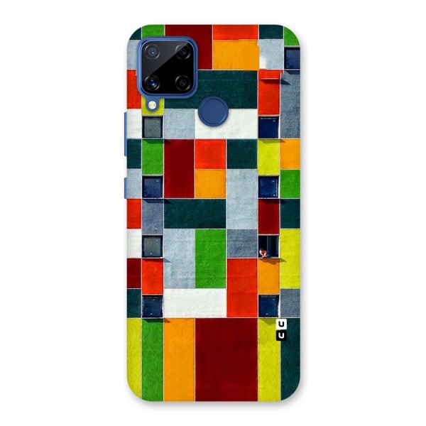 Block Color Design Back Case for Realme Narzo 30A
