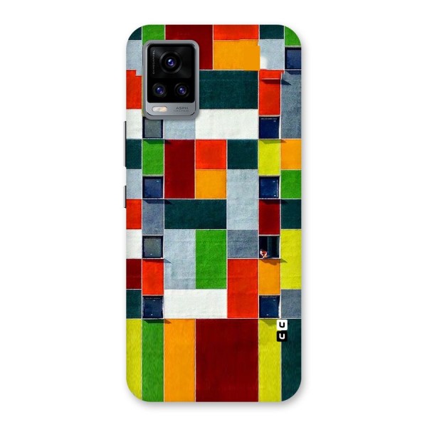 Block Color Design Back Case for Vivo V20