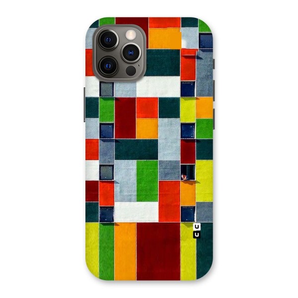 Block Color Design Back Case for iPhone 12 Pro