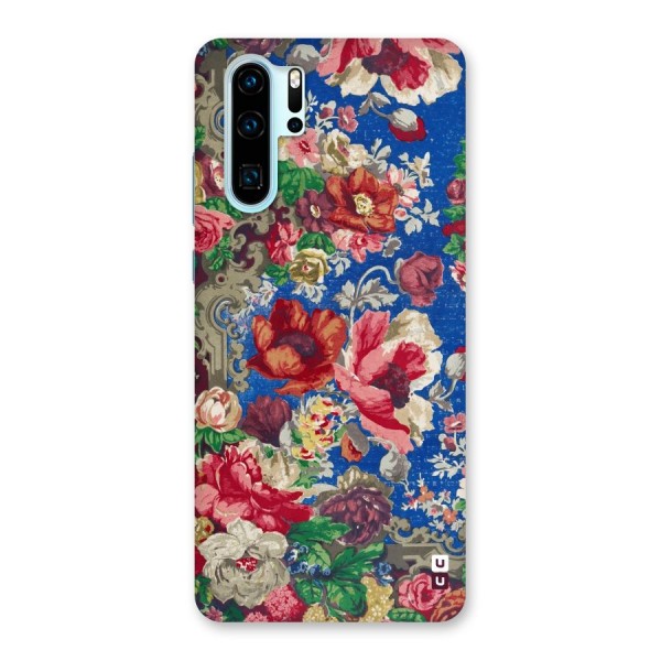 Block Printed Flowers Back Case for Huawei P30 Pro