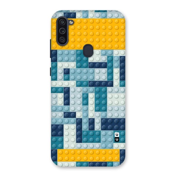 Blocks Blues Back Case for Galaxy M11