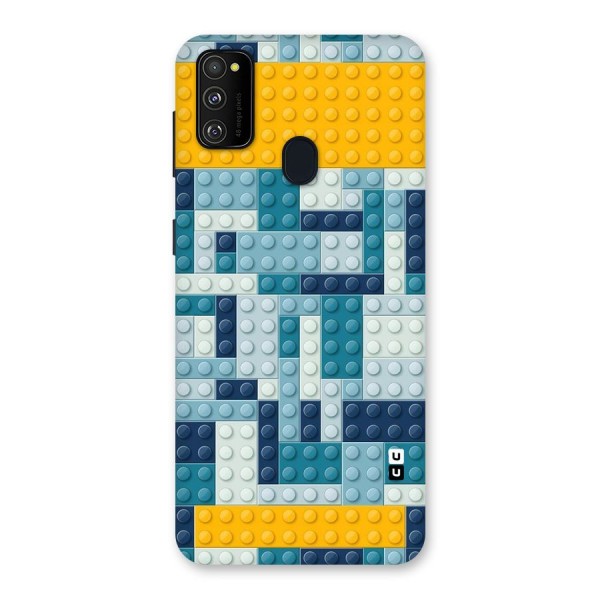 Blocks Blues Back Case for Galaxy M21