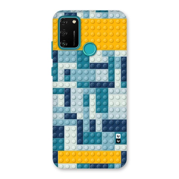 Blocks Blues Back Case for Honor 9A