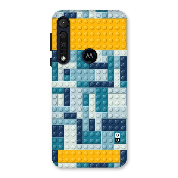 Blocks Blues Back Case for Motorola One Macro