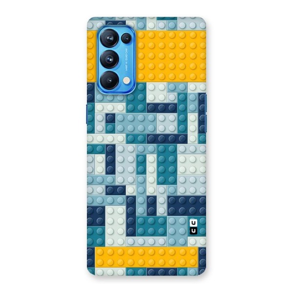 Blocks Blues Back Case for Oppo Reno5 Pro 5G