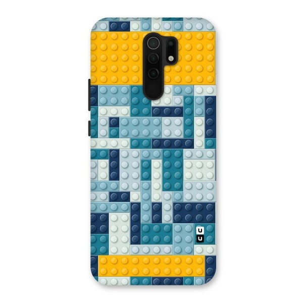 Blocks Blues Back Case for Redmi 9 Prime