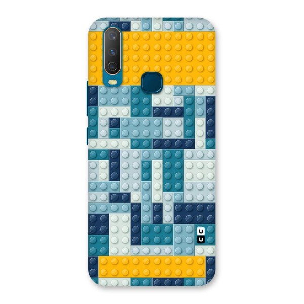 Blocks Blues Back Case for Vivo U10