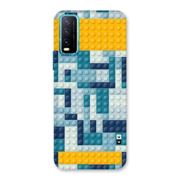 Blocks Blues Back Case for Vivo Y12s