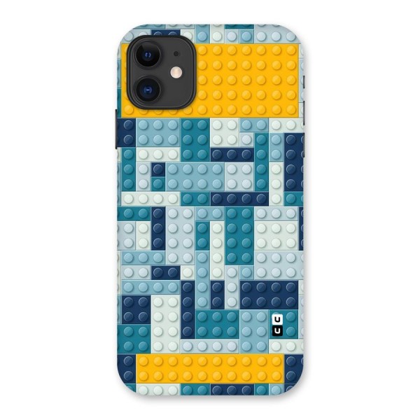 Blocks Blues Back Case for iPhone 11