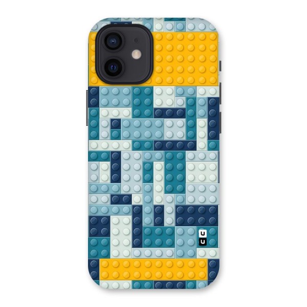 Blocks Blues Back Case for iPhone 12
