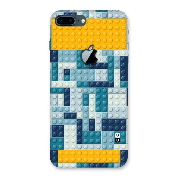 Blocks Blues Back Case for iPhone 7 Plus Apple Cut