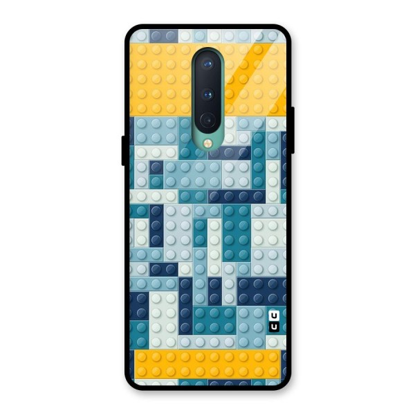 Blocks Blues Glass Back Case for OnePlus 8