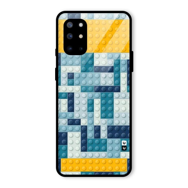 Blocks Blues Glass Back Case for OnePlus 8T