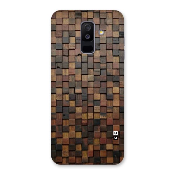 Blocks Of Wood Back Case for Galaxy A6 Plus