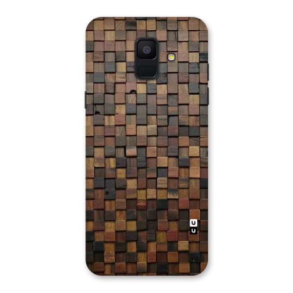 Blocks Of Wood Back Case for Galaxy A6 (2018)