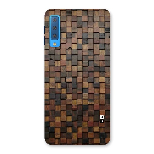 Blocks Of Wood Back Case for Galaxy A7 (2018)