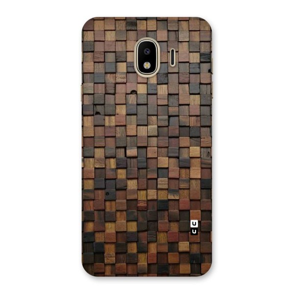 Blocks Of Wood Back Case for Galaxy J4