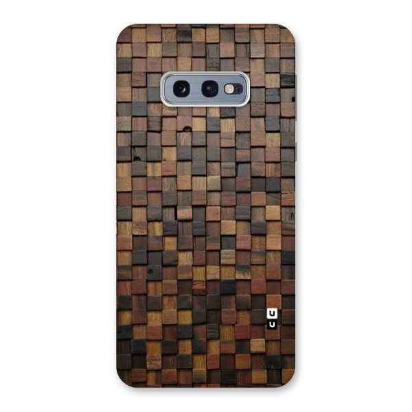 Blocks Of Wood Back Case for Galaxy S10e