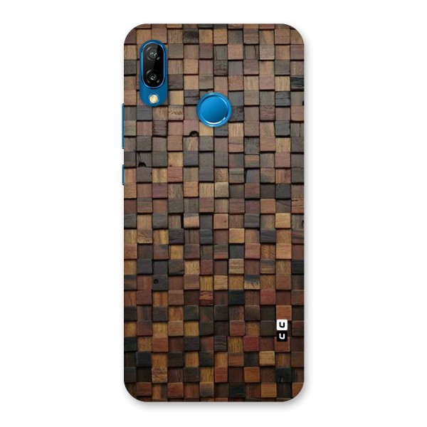 Blocks Of Wood Back Case for Huawei P20 Lite