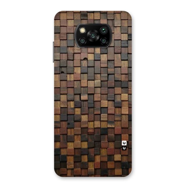 Blocks Of Wood Back Case for Poco X3