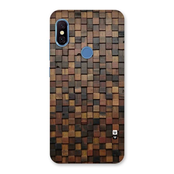 Blocks Of Wood Back Case for Redmi Note 6 Pro