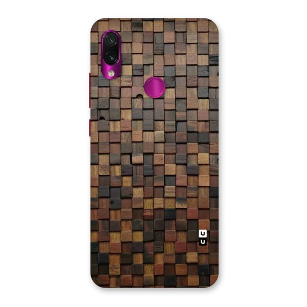 Blocks Of Wood Back Case for Redmi Note 7 Pro