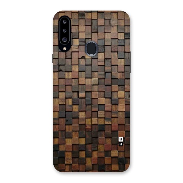 Blocks Of Wood Back Case for Samsung Galaxy A20s