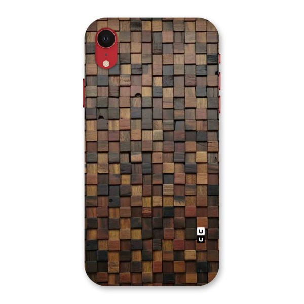 Blocks Of Wood Back Case for iPhone XR
