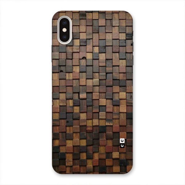 Blocks Of Wood Back Case for iPhone XS Max
