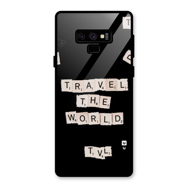 Blocks Travel Glass Back Case for Galaxy Note 9