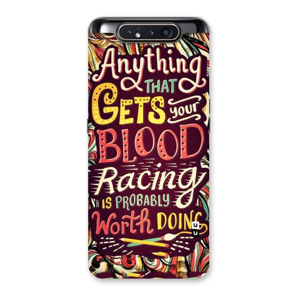 Blood Racing Back Case for Galaxy A80