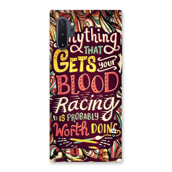 Blood Racing Back Case for Galaxy Note 10 Plus