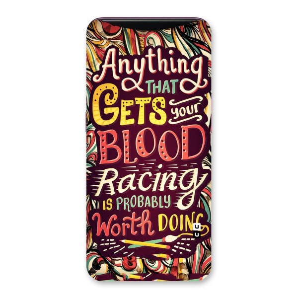 Blood Racing Back Case for Oppo Find X
