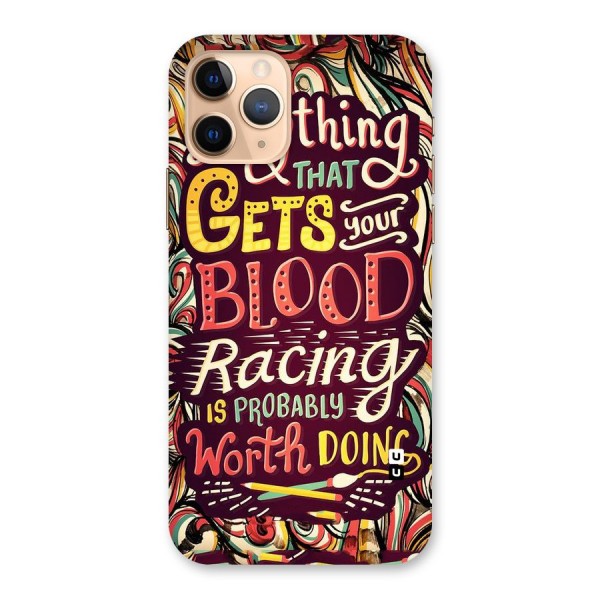 Blood Racing Back Case for iPhone 11 Pro