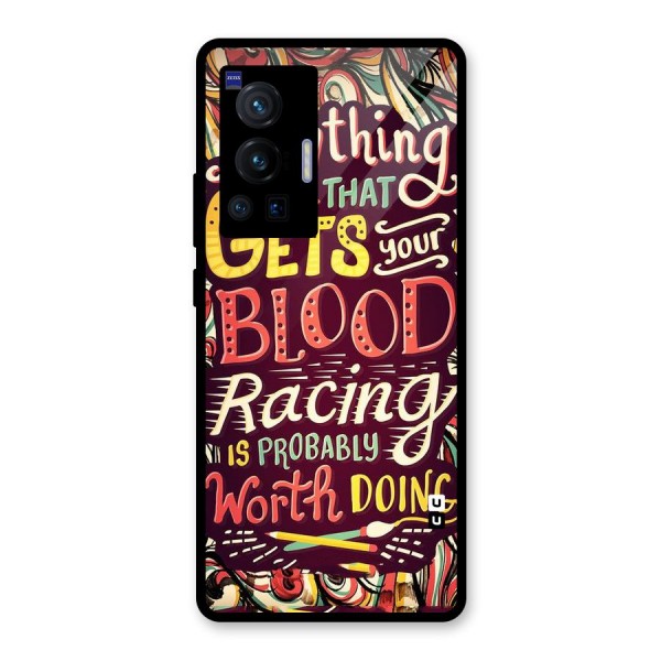 Blood Racing Glass Back Case for Vivo X70 Pro