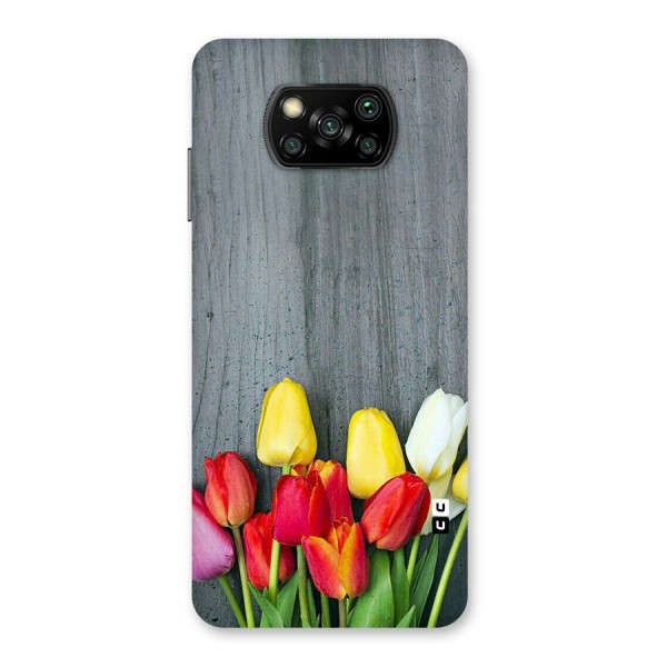 Bloom Grey Back Case for Poco X3