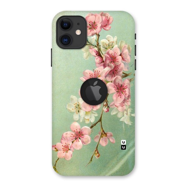 Blossom Cherry Design Back Case for iPhone 11 Logo Cut